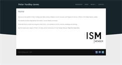 Desktop Screenshot of peteryardleyjones.com