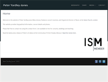 Tablet Screenshot of peteryardleyjones.com